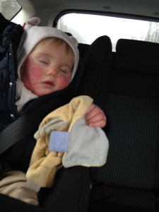 Ma petite Peau-Rouge endormie...