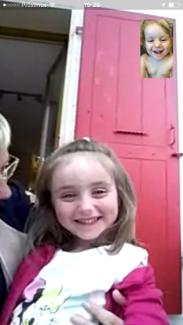 Le direct vidéo entre Poupette et BébéCha, un grand moment !